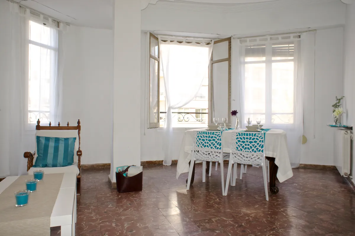 Salón comedor después de la preparación