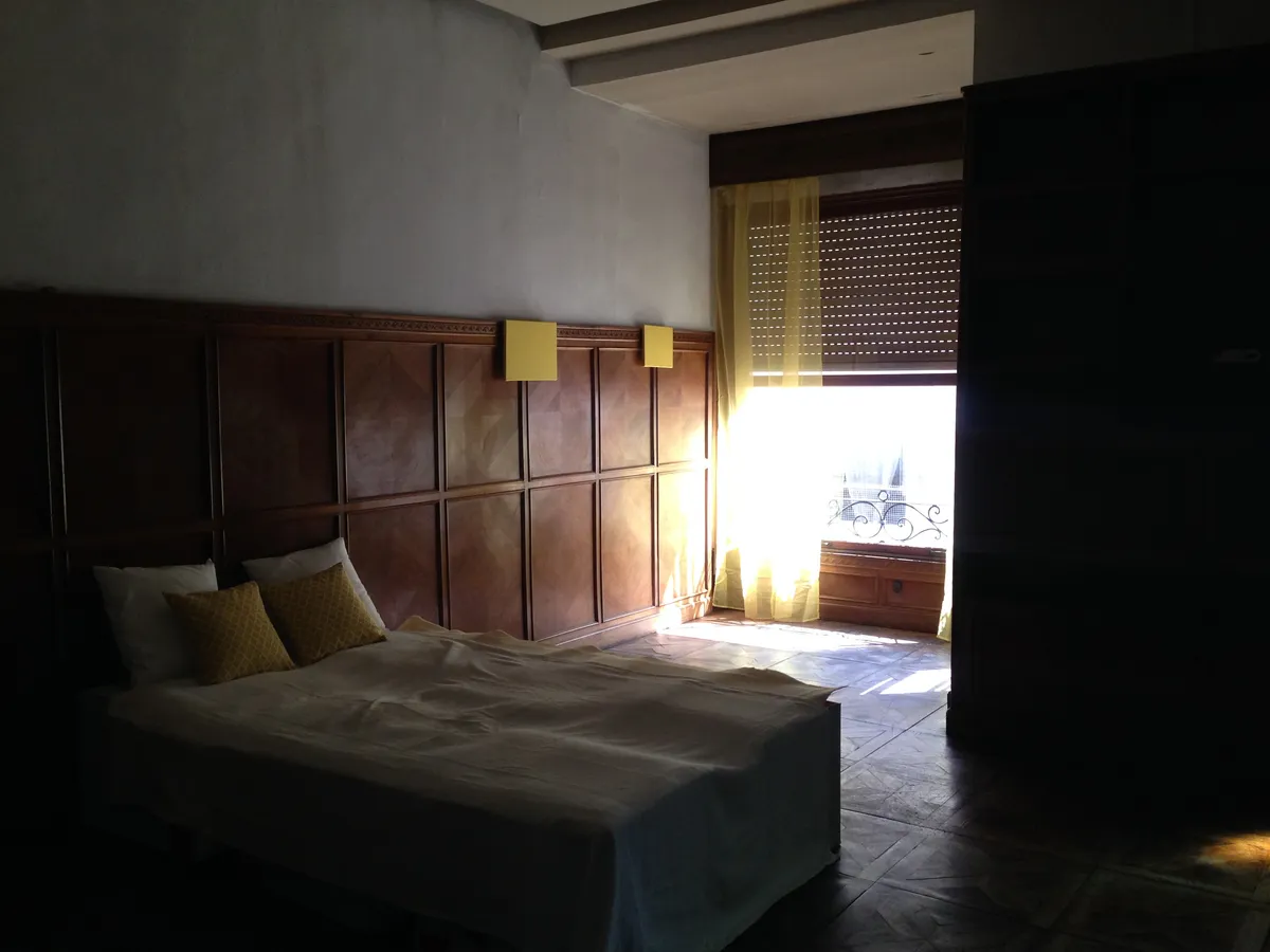 Dormitorio antes de la preparación